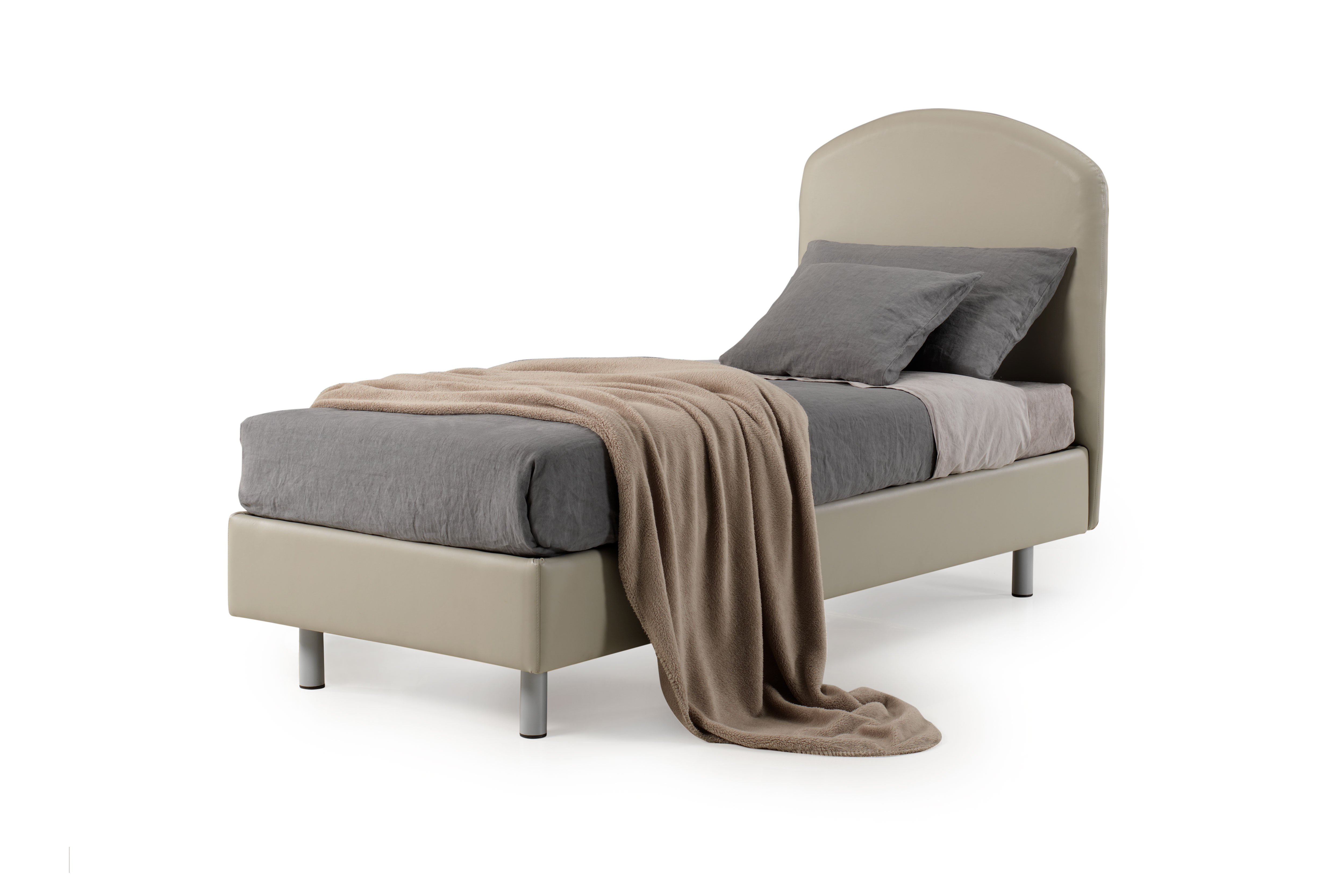 Letto imbottito sommier 900 testata Diana Parma Reti