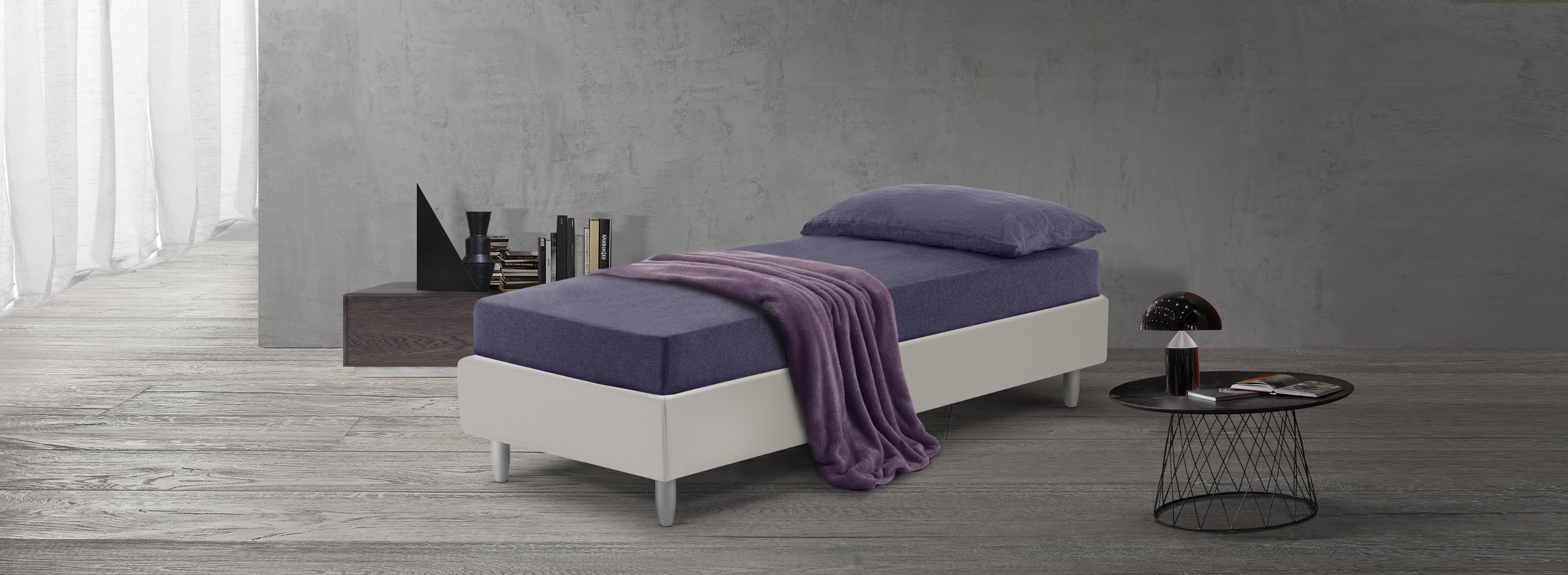 Letto imbottito sommier 900 3000X1100